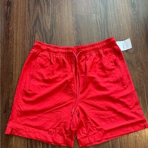 Forever 21 Red Athletic Shorts Elastic Waist
